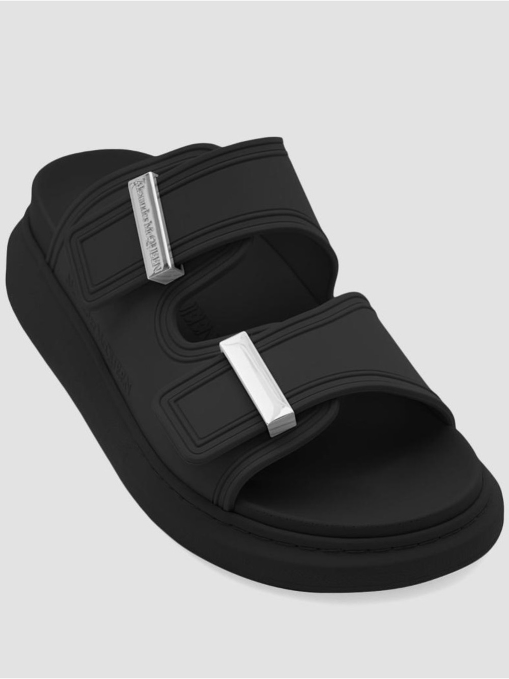 NEW! Alexander McQueen Hybrid Double-Buckle Sandals US 7.5